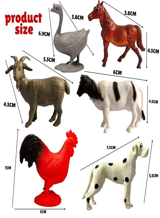 Mallexo مجموعة ألعاب حيوانات أليفة واقعية من ماليكسو للأطفال من عمر 3 سنوات فما فوق | 12 قطعة من الألعاب التعليمية، مجموعة شخصيات حيوانات المزرعة والغابة كبيرة الحجم، هدية مثالية للأولاد والبنات والأطفال الصغار في أعياد الميلاد (حيوانات المزرعة) - Image 3